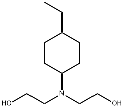 Ethanol, 2,2-[(4-ethylcyclohexyl)imino]bis- (9CI) Struktur