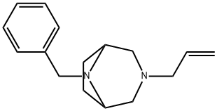 3-allyl-8-benzyl-3,8-diaza-bicyclo[3.2.1]octane Struktur