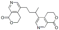 5,5'-(1-Methyl-1,3-propanediyl)bis[3,4-dihydro-1H-pyrano[3,4-c]pyridin-1-one] Struktur