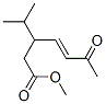 (E)-3-(1-Methylethyl)-6-oxo-4-heptenoic acid methyl ester Struktur