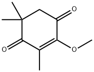 2-Methoxy-3,5,5-trimethyl-2-cyclohexene-1,4-dione Struktur