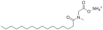 ammonium N-methyl-N-(1-oxohexadecyl)aminoacetate Struktur