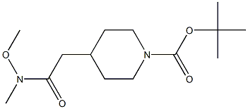 1-Boc-4-[(N-Methoxy-N-MethylcarbaMoyl)Methyl]piperidine Struktur