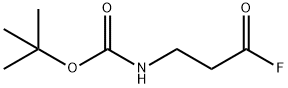 Carbamic acid, (3-fluoro-3-oxopropyl)-, 1,1-dimethylethyl ester (9CI) Struktur