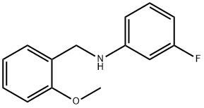 3-fluoro-N-[(2-methoxyphenyl)methyl]aniline Struktur