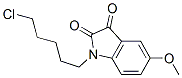 1-(5-CHLORO-PENTYL)-5-METHOXY-1H-INDOLE-2,3-DIONE Struktur