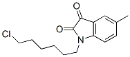 1-(6-CHLORO-HEXYL)-5-METHYL-1H-INDOLE-2,3-DIONE Struktur