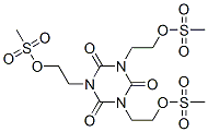 1,3,5-tris(2-methylsulfonyloxyethyl)-1,3,5-triazinane-2,4,6-trione Struktur