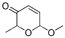 3,6-Dihydro-6-methoxy-2-methyl-2H-pyran-3-one Struktur