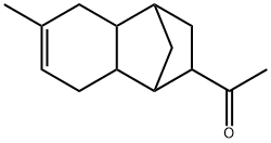 2-Acetyl-6-methyl-1,2,3,4,4a,5,8,8a-octahydro-1,4-methanonaphthalene Struktur