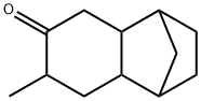 Octahydro-7-methyl-1,4-methanonaphthalen-6(2H)-one Struktur