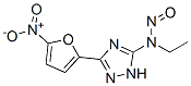 5-(N-Ethyl-N-nitrosoamino)-3-(5-nitro-2-furyl)-1H-1,2,4-triazole Struktur