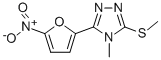 4-Methyl-3-(methylthio)-5-(5-nitrofuran-2-yl)-4H-1,2,4-triazole Struktur