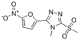 4-Methyl-3-(methylsulfonyl)-5-(5-nitrofuran-2-yl)-4H-1,2,4-triazole Struktur