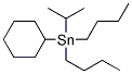 Dibutylcyclohexylisopropylstannane Struktur