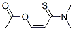 Acetic acid (Z)-2-(N,N-dimethylthiocarbamoyl)ethenyl ester Struktur