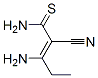 2-Pentenethioamide,  3-amino-2-cyano- Struktur