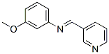 3-Methoxy-N-(3-pyridinylmethylene)benzenamine Struktur