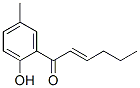 (E)-1-(2-Hydroxy-5-methylphenyl)-2-hexen-1-one Struktur