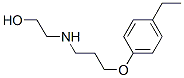 Ethanol, 2-[[3-(4-ethylphenoxy)propyl]amino]- (9CI) Struktur