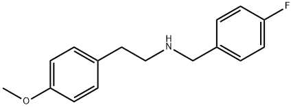 (4-FLUORO-BENZYL)-[2-(4-METHOXY-PHENYL)-ETHYL]-AMINE Struktur