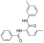 Benzamide, N-[1-[[(3-methylphenyl)amino]carbonyl]-1,3-pentadienyl]- (9CI) Struktur