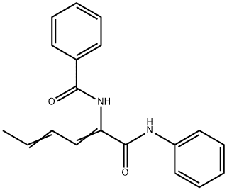 Benzamide, N-[1-[(phenylamino)carbonyl]-1,3-pentadienyl]- (9CI) Struktur