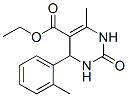 5-Pyrimidinecarboxylicacid,1,2,3,4-tetrahydro-6-methyl-4-(2-methylphenyl)-2-oxo-,ethylester(9CI) Struktur