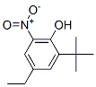 Phenol, 2-(1,1-dimethylethyl)-4-ethyl-6-nitro- (9CI) Struktur