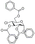 Methyl2,3,6-tri-O-benzoyl-4-deoxy-4-chloro-a-D-glucopyranoside Struktur