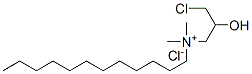 (3-chloro-2-hydroxypropyl)dodecyldimethylammonium chloride Struktur