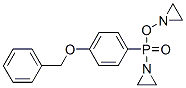 4-(Benzyloxy)phenyl=bis(1-aziridinyl) phosphinate Struktur