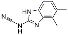 Cyanamide, (4,5-dimethyl-1H-benzimidazol-2-yl)- (9CI) Struktur