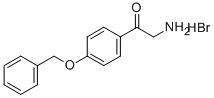 2-AMINO-4'-BENZYLOXYACETOPHENONE HYDROBROMIDE Struktur