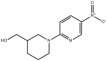 1-(5-Nitro-2-pyridinyl)piperidine-3-methanol Struktur