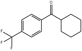 CYCLOHEXYL 4-TRIFLUOROMETHYLPHENYL KETONE Struktur