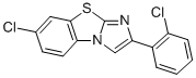 7-CHLORO-2-(2-CHLOROPHENYL)IMIDAZO[2,1-B]BENZOTHIAZOLE Struktur