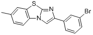 2-(3-BROMOPHENYL)-7-METHYLIMIDAZO[2,1-B]BENZOTHIAZOLE Struktur