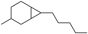 3-Methyl-7-pentylbicyclo[4.1.0]heptane Struktur