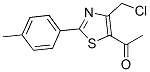 1-[4-(Chloromethyl)-2-(4-methylphenyl)-5-thiazolyl]ethanone Struktur