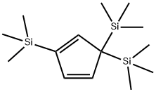 2,5,5-TRIS(TRIMETHYLSILYL)-1,3-CYCLO-PENTADIENE, 99 Struktur