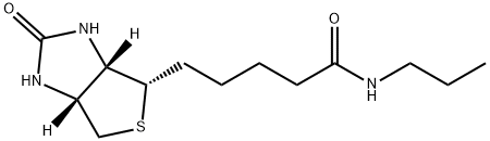 1H-Thieno[3,4-d]iMidazole-4-pentanaMide, hexahydro-2-oxo-N-propyl-, (3aS,4S,6aR)- Struktur