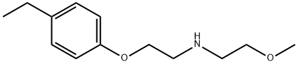 Ethanamine, N-[2-(4-ethylphenoxy)ethyl]-2-methoxy- (9CI) Struktur