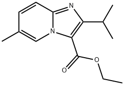 ETHYL 2-ISOPROPYL- 5-METHYL-1H-IMIDAZO[1,2-A]PYRIDINE-3-CARBOXYLATE Struktur