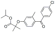 2-[4-(4-Chlorobenzoyl)-3-methylphenoxy]-2-methylpropanoic acid isopropyl ester Struktur