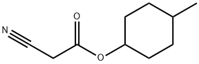 (4-methylcyclohexyl) 2-cyanoacetate Struktur