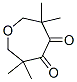 3,3,6,6-Tetramethyl-4,5-oxepanedione Struktur