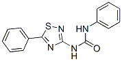 N-Phenyl-N'-(5-phenyl-1,2,4-thiadiazol-3-yl)urea Struktur