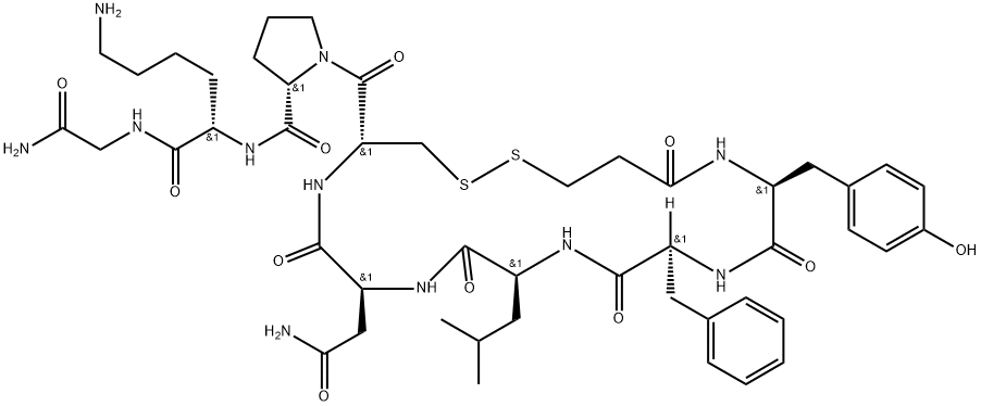 D[LEU4,LYS8]-VP Struktur