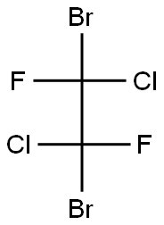 1,2-Dichloro-1,2-dibromo-1,2-difluoroethane Struktur